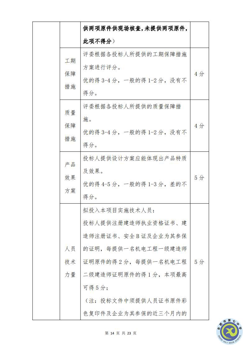 合肥七中運動場臺階自發(fā)光應(yīng)急逃生安全標志建設(shè)項目招標公告(圖14)